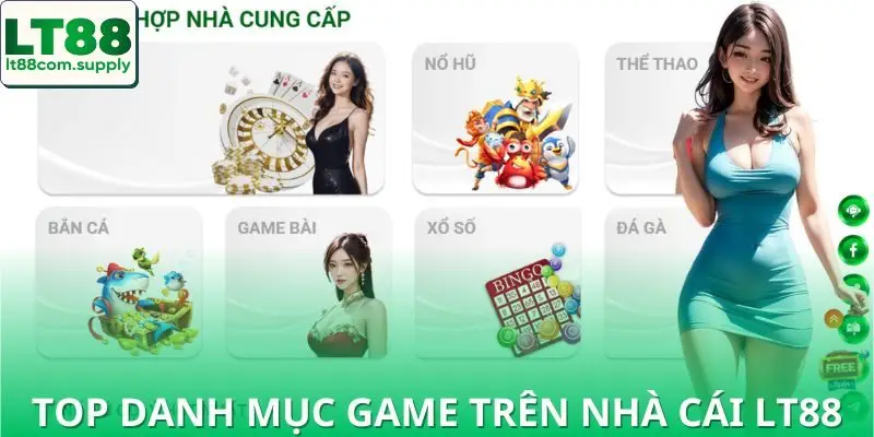 Top danh mục game đang có trong trang web